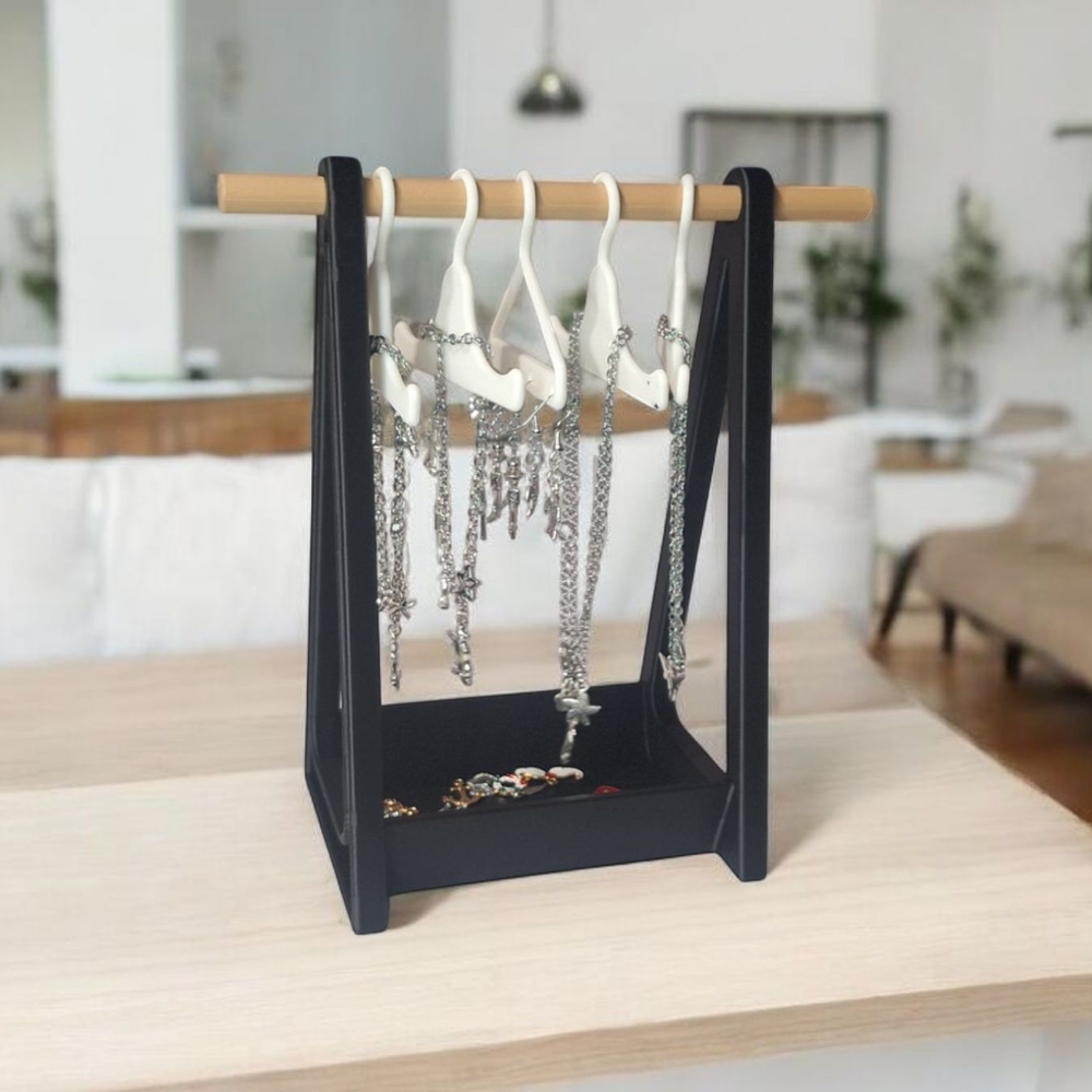 Jewelry Closet! Jewelry Display w/ 9 Hangers and Tray!